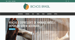 Desktop Screenshot of bichosbrasil.com.br